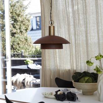 hanglamp Bolton, Ø 45 cm, roestkleurig, metaal
