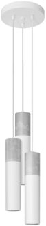 Hanglamp Borgio 3 lichts Ø 20 cm beton wit