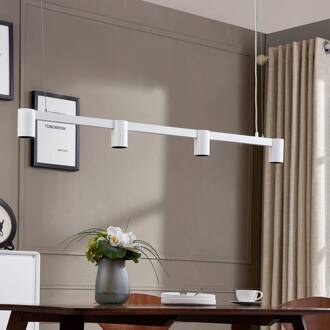 hanglamp Brinja, wit, 120 cm lang, 4-lamps, GU10