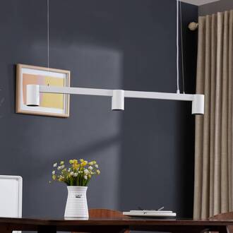 hanglamp Brinja, wit, 90 cm lang, 3-lamps, GU10
