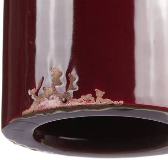 Hanglamp C1620, keramiek en metaal, bordeaux bordeaux, roestbruin