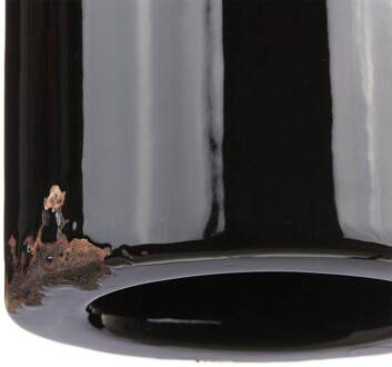 Hanglamp C1620, keramiek en metaal, zwart zwart roest bruin