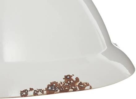 Hanglamp C1710 van keramiek, wit wit, roestbruin