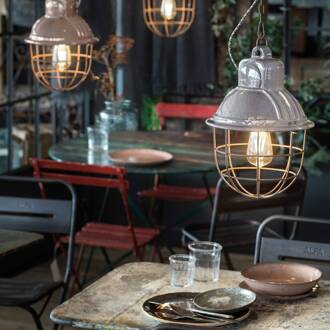 Hanglamp C1770 in industrieel design duifgrijs