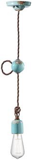 Hanglamp C660 turquoise turkoois antiek