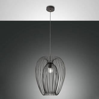 Hanglamp Camp, Ø 40 cm, zwart, draadkorf