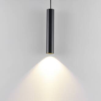 Hanglamp CAN, zwart, hoogte 35 cm, Ø 6 cm, metaal, GU10
