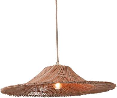 Hanglamp Cancun rotan/kap ø53xh.11cm naturel, S