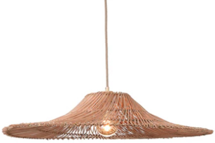 Hanglamp Cancun rotan/kap ø70xh.14cm naturel, L