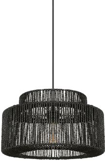 Hanglamp Cancun Zwart Papier ⌀38cm E27