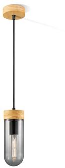 Hanglamp Capri - rook glas - 10x10x132cm Multicolor