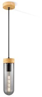 Hanglamp Capri - rook glas - 10x10x138cm Multicolor