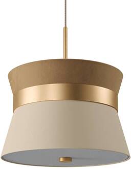 Hanglamp Caramelo L, Ø 45 cm, koffiebruin