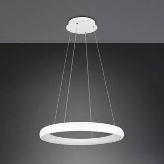 Hanglamp Cardona, Ø 75 cm, wit, CCT, metaal wit mat