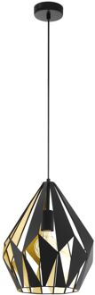 Hanglamp CARLTON 1 zwart en goud 49931