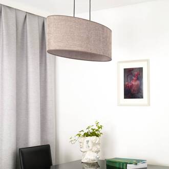 hanglamp Celine, cappuccino, chenille stof, 80 cm