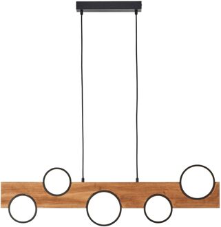 Hanglamp Cheesy Zwart Hout 34w