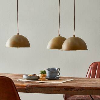 Hanglamp Circle 3248.3L, 3-lamps antiek messing antiek messing, gepolijst messing