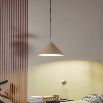 hanglamp Clarine, beige, Ø 32 cm, metaal