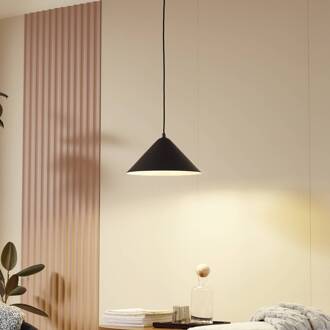 hanglamp Clarine, zwart/wit, Ø 32 cm, metaal