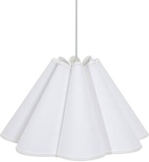 Hanglamp CLASSIC, katoen, wit, Ø 21 cm