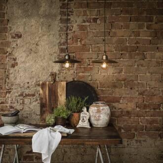 hanglamp Como, goud, Ø 28 cm, metaal, stekker