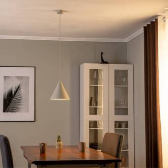 Hanglamp CONO, 1-lamp, Ø 25 cm, beige beige mat