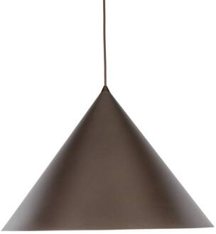 Hanglamp Cono, 1-lamp, Ø 50 cm, bruin, E27