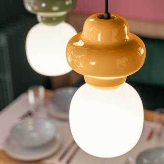 Hanglamp Copacabana, geel geel, wit