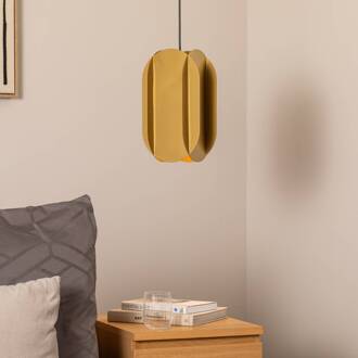 Hanglamp Corner, goudkleurig, hoogte 35 cm, metaal, E27