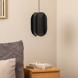 Hanglamp Corner, zwart, hoogte 35 cm, metaal, E27