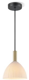 Hanglamp Credo - Messing - 18x18x125cm Wit