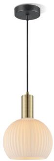 Hanglamp Credo - Messing - 20x20x120cm Wit