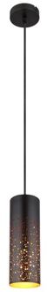 Hanglamp Crocky Metaal Zwart 1x E27
