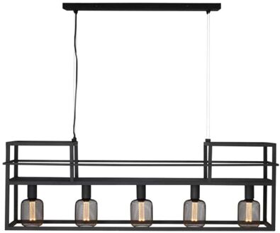 Hanglamp Culinara Zwart met Rek 120cm