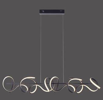 Hanglamp Curls L 99 cm DIM zwart