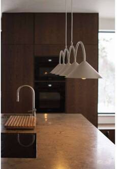 hanglamp CURVE 5, beige, 5-lamps, 165 cm