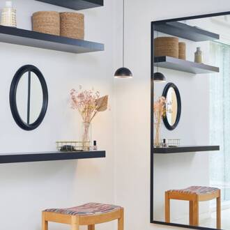 Hanglamp Curve zwart aluminium Ø 14 cm