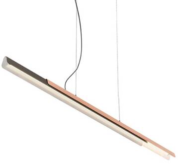 hanglamp Dala lineair donkergrijs/koper 3.000 K 150 cm donkergrijs, koper