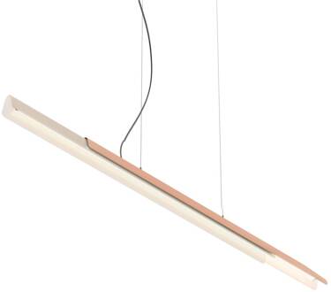 hanglamp Dala lineair, zandwit/koper 3.000 K 150 cm zand, koper