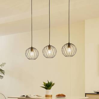 hanglamp Danika, 105 cm lang, zwart, metaal