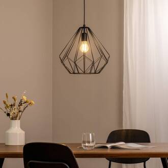 Hanglamp Diamond, zwart, metaal, Ø 37 cm, E27
