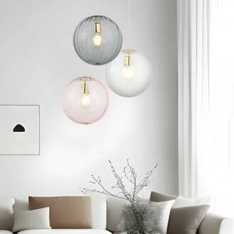 Hanglamp Diana, rookgrijs/goudkleurig, Ø 30 cm, glas rookgrijs, goudkleurig