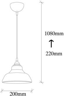 Hanglamp Dilberay 321-S 1-lamp zwart/rookglas rookgrijs-transparant, zwart
