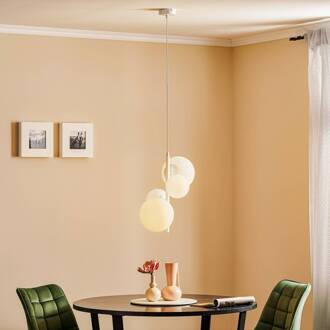 Hanglamp Dione, 4-lamps, wit wit mat, wit