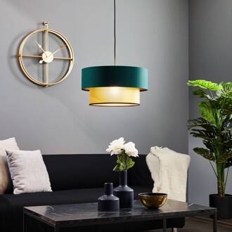 Hanglamp Dorina, groen/goud Ø 40cm groen, goud