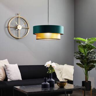 Hanglamp Dorina, groen/goud Ø 50cm groen, goud