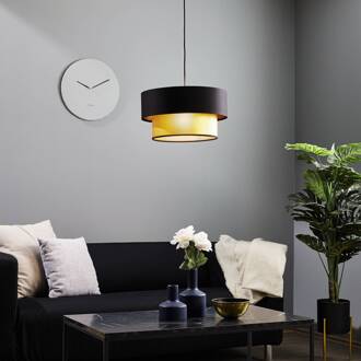 Hanglamp Dorina, zwart/goud, Ø 40cm zwart, goud