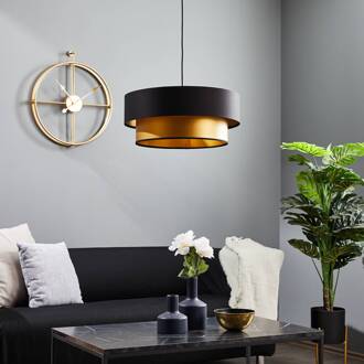 Hanglamp Dorina, zwart/goud Ø 50cm zwart, goud