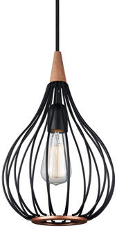 Hanglamp 'DROPS' Ø23cm, kleur Zwart - 23 cm